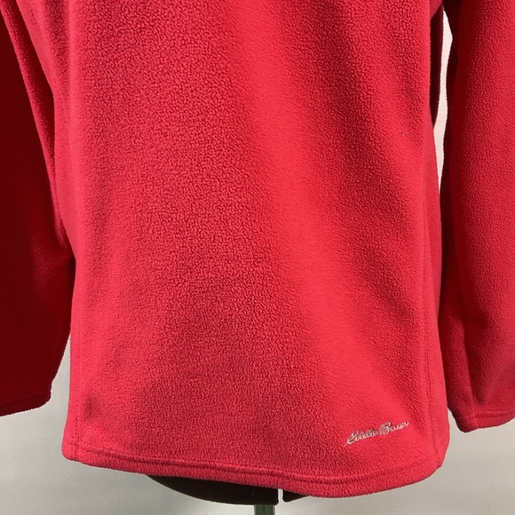 Eddie Bauer Pullover Women Size Large Pinkish Rose(not red)Quarter Zip Soft Cozy - Picture 3 of 10